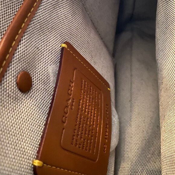 COACH Harmony Shoulder Bag Stone Buffalo Leather Sold Out In Stores 79471 - Picture 13 of 16